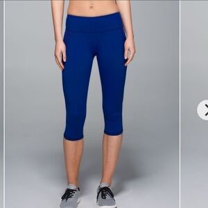 Lululemon top speed leggings harbor blue